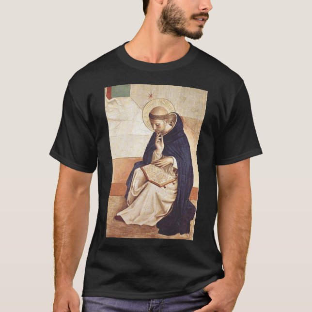 Camiseta Santo Dominic de Guzman por Fra Angélico (Frente)