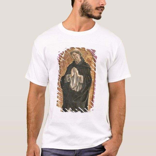 Camiseta Santo Dominic (tempera no painel) (Frente)