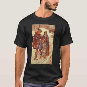 Camiseta Santo Elizabeth da Hungria Milagre das Rosas Catól