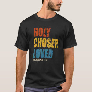 Camiseta Santo Escolhido Amado Por Deus Retro Vintage Chris