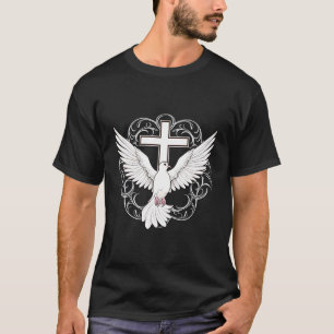 Camiseta Santo Espírito Dove Louva Jesus Batismo de Jesus C