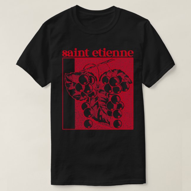 Camiseta Santo Etienne Original Retro Fan Art (Frente do Design)