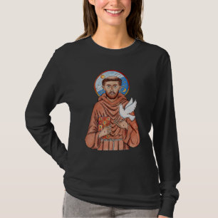 Camiseta Santo Francisco de Assis Padroeiro dos Animais Cat