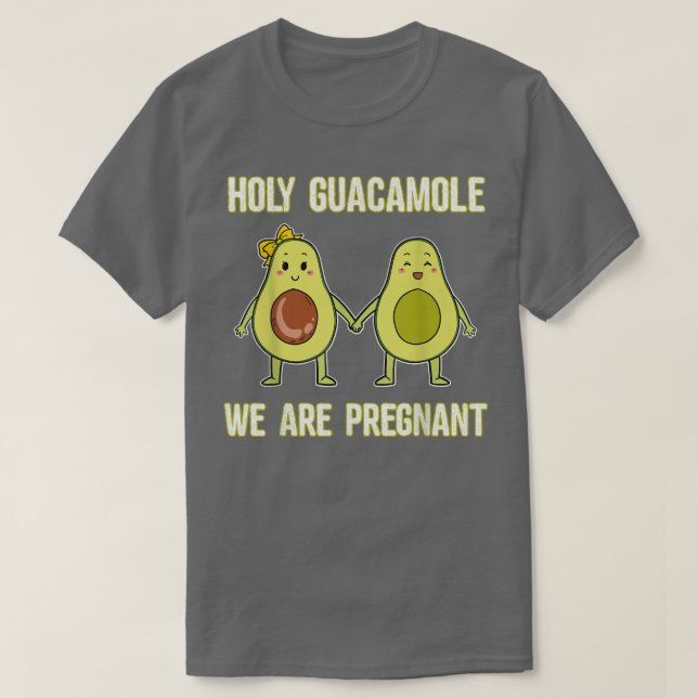 Camiseta Santo Guacamole Estamos Grávidos Casal Avocado Pre (Frente do Design)