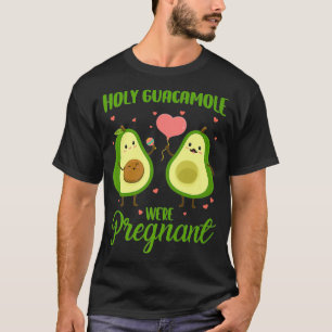 Camiseta Santo Guacamole Estava Grávida Gravidez Avocado C