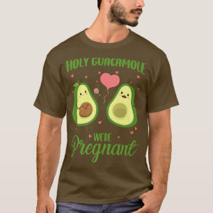 Camiseta Santo Guacamole Estava Grávida Gravidez Avocado Ci