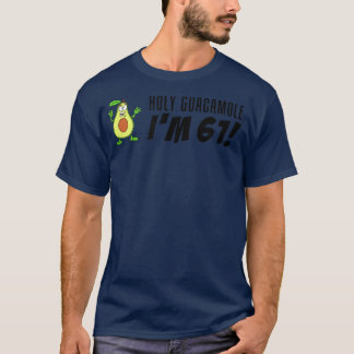 Camiseta Santo Guacamole, tenho 61 Cartoon Avocado Veggie P