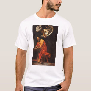 Camiseta Santo Inspirador Matthew Caravaggio pintura