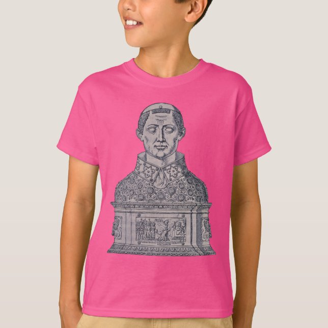 Camiseta Santo Januarius de Benevento Bishop e Martyr (Frente)