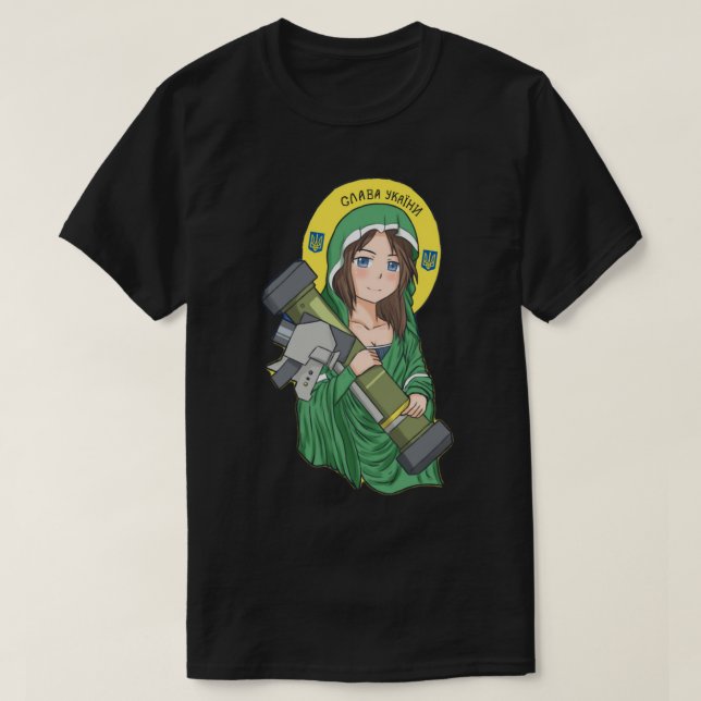 Camiseta Santo Javelin Ucrânia (2) (Frente do Design)
