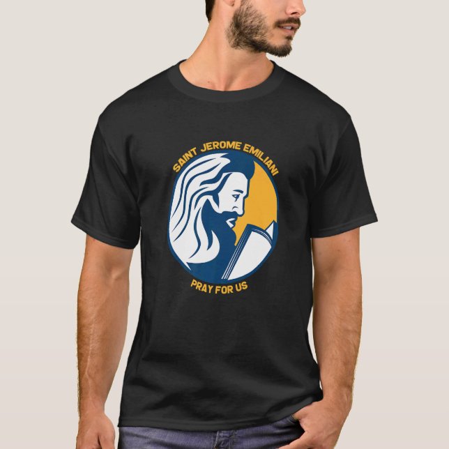 Camiseta Santo Jerônimo Emiliani Católico Padroeiros Confi (Frente)