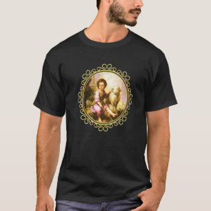 Camiseta Santo João Batista Pintura Jesus Agnus Dei Ca