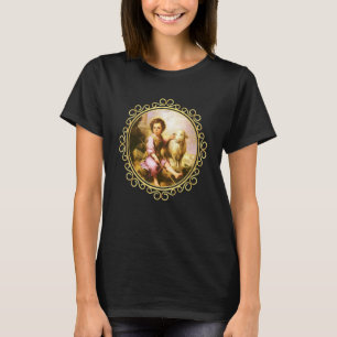 Camiseta Santo João O Batista Pintura Jesus Agnus Dei Ca