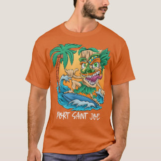 Camiseta Santo Joe Florida Palm Tree Surfing Beach Vac