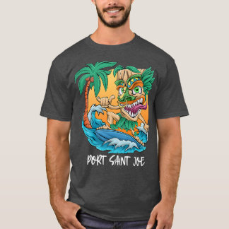 Camiseta Santo Joe Florida Palm Tree Surfing Beach Vac