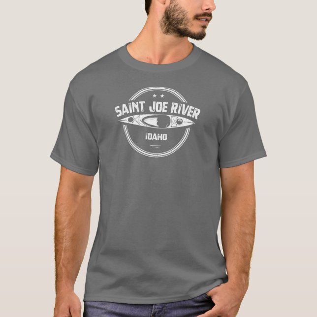Camiseta Santo Joe River Idaho Kayaking (Frente)
