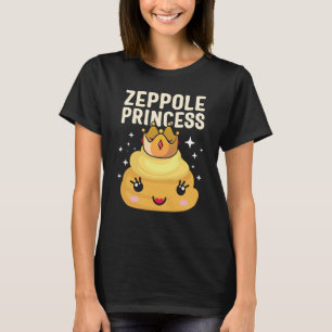 Camiseta Santo Joseph's Day Zeppole Princess Cute Italiano
