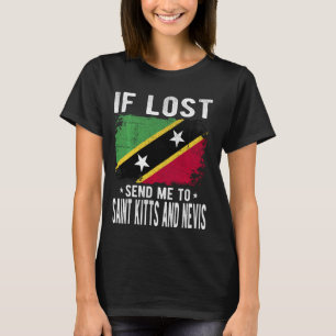Camiseta Santo Kitts E Nevis Flag Souvenir - Se perdido env