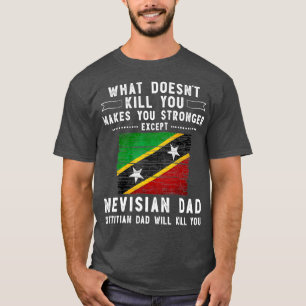 Camiseta Santo Kitts Nevis Pai Presentes para Dia de os pai