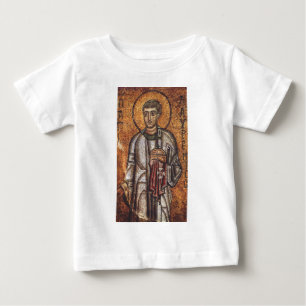 Camiseta Santo Lawrence Impressão de Arte em Mosaico Ortodo