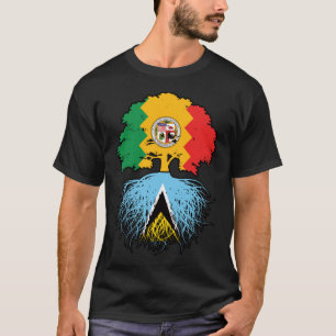 Camiseta Santo Lucia Santo Lucian Angeleno Los Angeles Tree