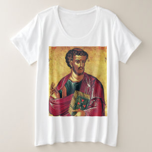 Camiseta Santo Luke, o ícone ortodoxo evangelista