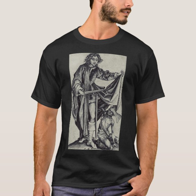 Camiseta Santo Martinho de Tours Arte de Gravura (Frente)