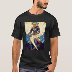 Camiseta Santo Michael Archangel Mulheres Cristãs Católicas
