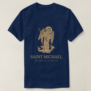 Camiseta Santo Michael nos defende em batalha
