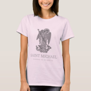 Camiseta Santo Michael nos defende em batalha