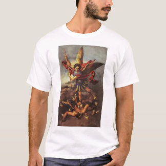 Camiseta Santo Michael, o Arcanjo, nos defenda em batalha.