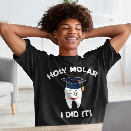 Camiseta Santo Molar Eu Fiz Graduação Higienista Dental