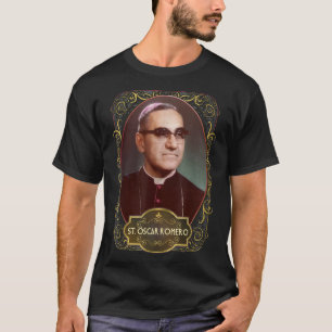 Camiseta Santo Oscar Romero El Salvador Santo católico Mons