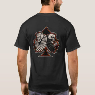 Camiseta Santo ou Pecador de Moto Ace de Espadas Old School