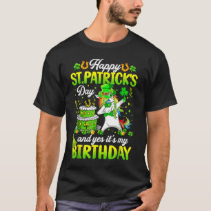 Camiseta Santo Paddys Birthday Shamrock Lucky Happy Rua Pat