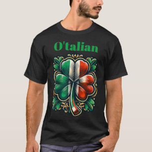 Camiseta Santo Patricks Dia Irlandês Italiano O-talian