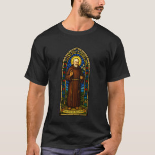 Camiseta Santo Pio de Pietrelcina Padre Pio Santo Católico
