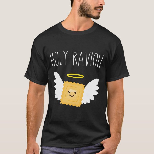 Camiseta Santo Ravioli Funny Pasta Angel (Frente)