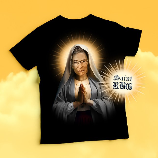 Camiseta Santo RBG Oração Vela (Saint RBG Devotional Prayer T-shirt and Political Humor Tee)