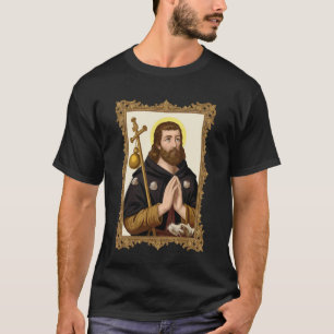 Camiseta Santo Roque Arte Católica Vintage Padroeiro dos Cã