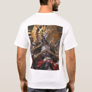 Camiseta Santo Satânico de pintura a óleo Hyper-Realismo