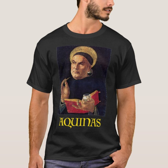 Camiseta Santo Thomas Aquinas - Católico  (Frente)