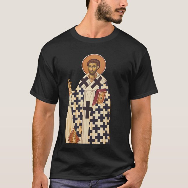 Camiseta Santo Timothy, o primeiro bispo cristão de Ephes (Frente)
