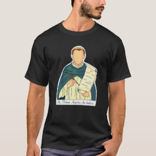 Camiseta Santo Tomás de Aquino Padroeiro dos Estudantes Cat