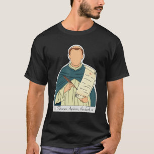 Camiseta Santo Tomás de Aquino Padroeiro dos Estudantes Cat