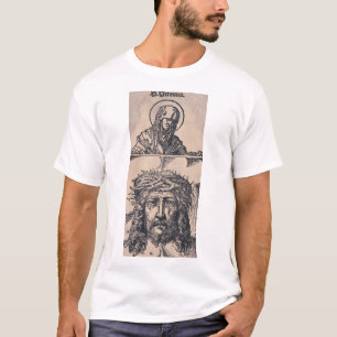 Camiseta Santo Veronica com o Vernicle por Hans Burgkmair