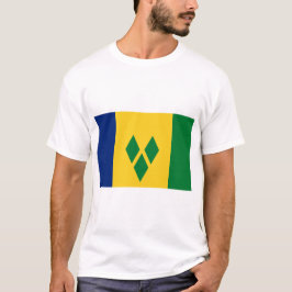 Camiseta Santo Vicente e Bandeira das Granadinas