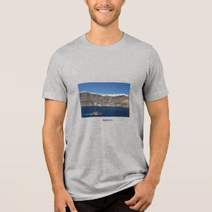 Camiseta Santorini a partir do Mar.