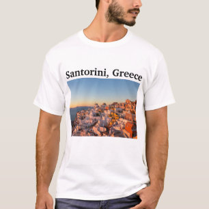 Camiseta Santorini, Grécia Souvenir