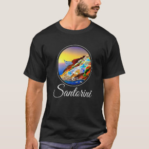 Camiseta Santorini Grécia Souvenir Premium